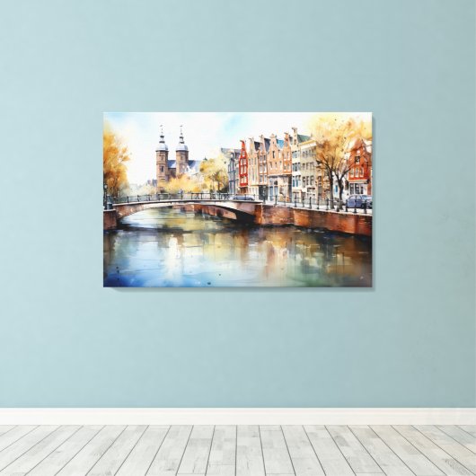 Amsterdam, Impression en toile étirée (Insitu (Plancher de Bois))