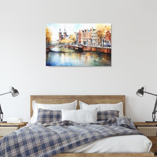 Amsterdam, Impression en toile étirée (Insitu(Chambre))