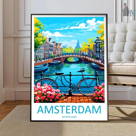 Amsterdam Impression Voyage Art Mural Amsterdam Mu