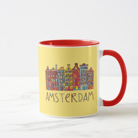 Amsterdam in mozaïek mok (Rechts)