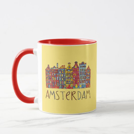 Amsterdam in mozaïek mok (Links)