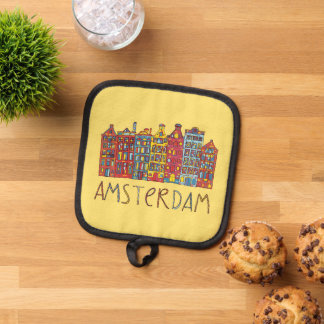 Amsterdam in mozaïek pannenlap