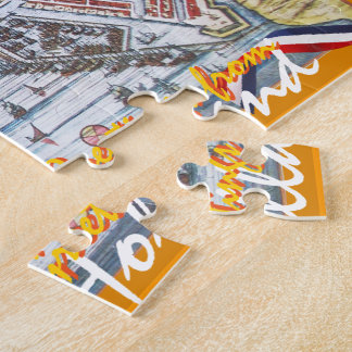 Amsterdam Kaart Groeten uit Nederland Legpuzzel