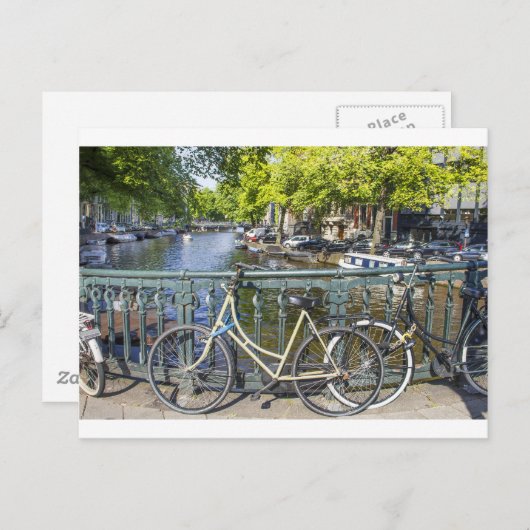 Amsterdam kanaal briefkaart (Voorkant / Achterkant)