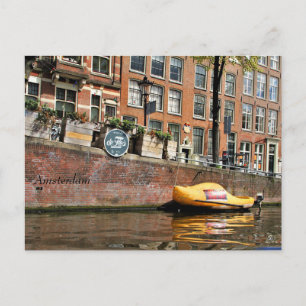 Amsterdam, Kanaal, Klomp Boat Briefkaart