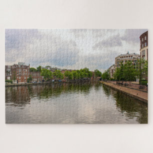 Amsterdam Kanaalreflectie, Nederland Legpuzzel