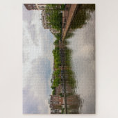 Amsterdam Kanaalreflectie, Nederland Legpuzzel (Verticaal)