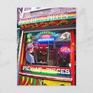 Amsterdam koffiewinkel briefkaart