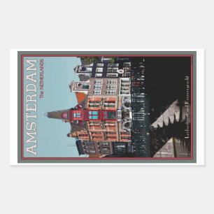 Amsterdam - Leidsestraat - Keizersgracht Rechthoekige Sticker