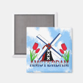 Amsterdam Magnet Magneet (Voorkant / Achterkant)