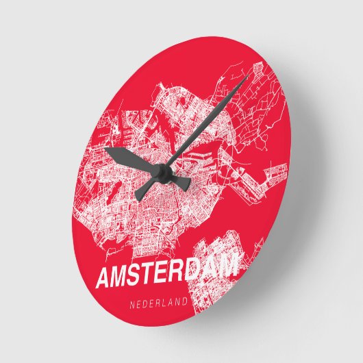 Amsterdam map ronde klok (Hoek)