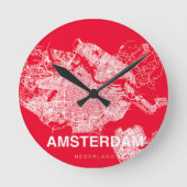 Amsterdam map ronde klok (Voorkant)