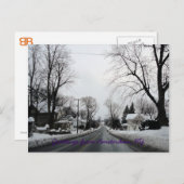 Amsterdam met een beetje sneeuw briefkaart (Voorkant / Achterkant)