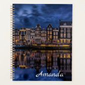 Amsterdam met Kanalen in Dusk Planner (Voorkant)
