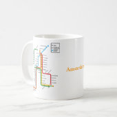 Amsterdam metro-Mok Koffiemok (Voorkant links)