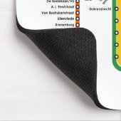 Amsterdam metro Mousepad Muismat (Hoek)