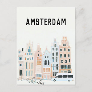 Amsterdam nederland briefkaart