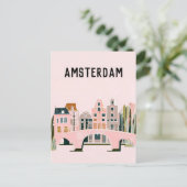 Amsterdam nederland briefkaart (Staand voorkant)
