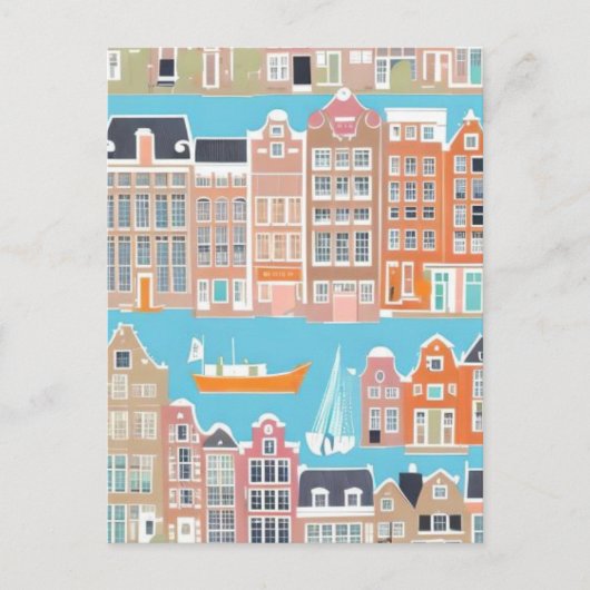 Amsterdam Nederland Briefkaart (Voorkant)
