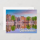 Amsterdam, Nederland Briefkaart (Voorkant / Achterkant)