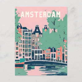 Amsterdam nederland briefkaart