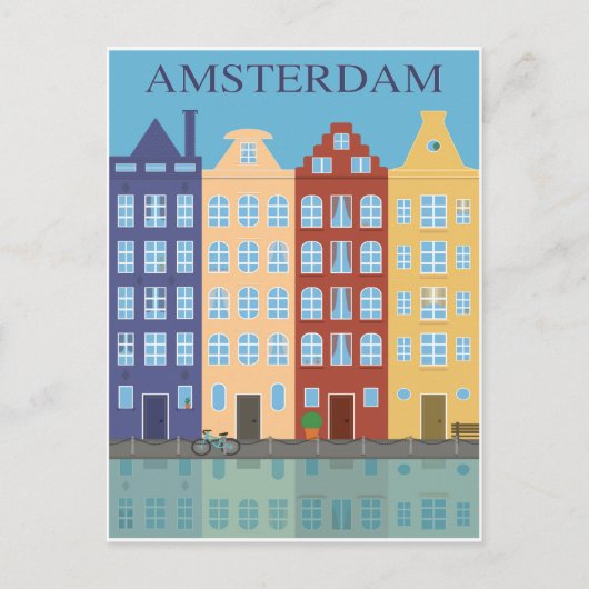 Amsterdam, Nederland Briefkaart (Voorkant)