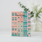 Amsterdam nederland briefkaart (Staand voorkant)