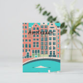 Amsterdam Nederland Briefkaart (Staand voorkant)