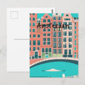 Amsterdam Nederland Briefkaart (Voorkant / Achterkant)