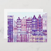 Amsterdam Nederland Briefkaart (Voorkant / Achterkant)