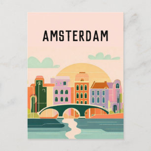 Amsterdam nederland briefkaart