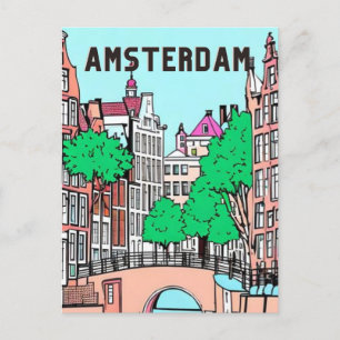 Amsterdam Nederland Briefkaart