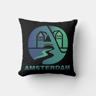 Amsterdam Nederland Europa Kussen
