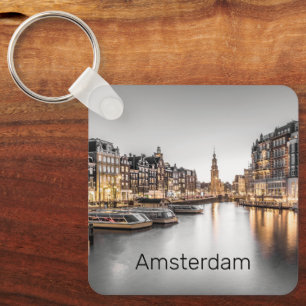 Amsterdam Nederland Holland Nederlands Souvenir Sleutelhanger