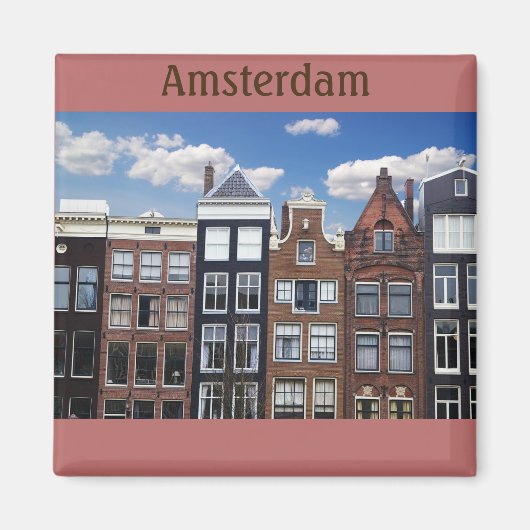 Amsterdam Nederland Kanaalhuizen Magneet (Voorkant)