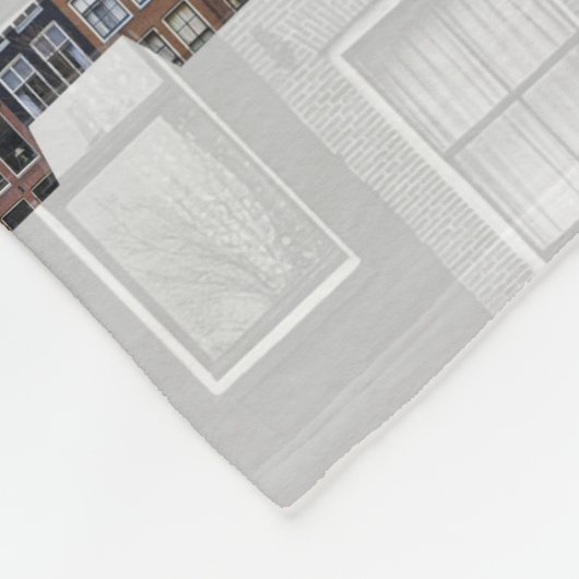 Amsterdam Nederland Kanaalhuizen Reisfoto's Fleece Deken (Hoek)