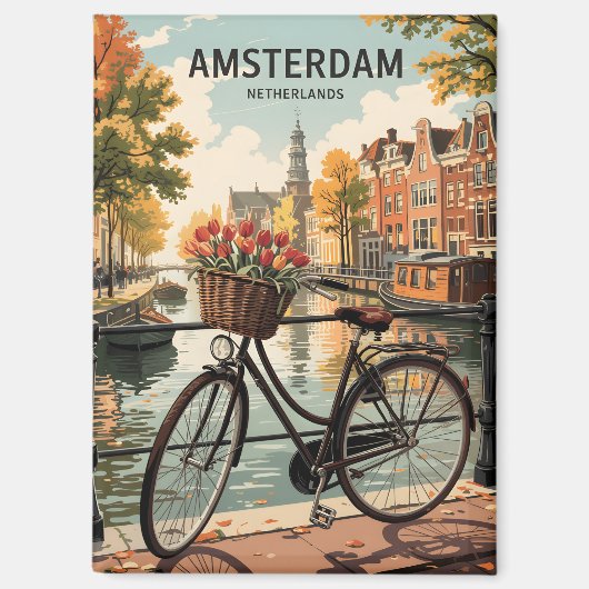 Amsterdam nederland magneet (Voorkant)