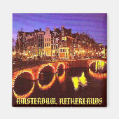 AMSTERDAM, NEDERLAND MAGNEET (Voorkant)