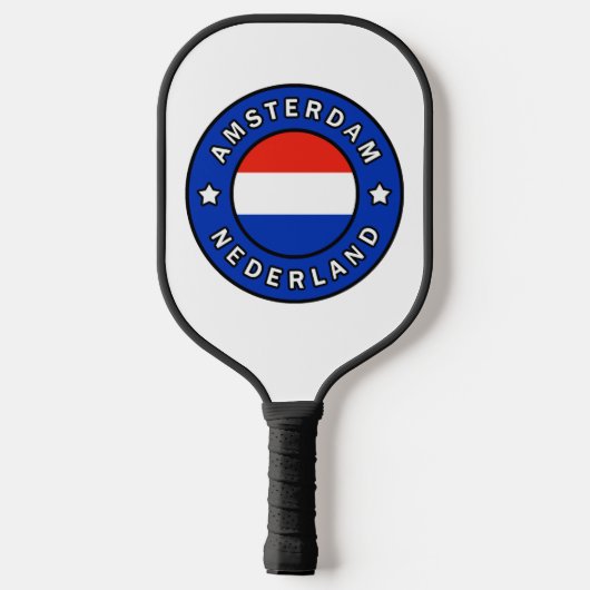 Amsterdam Nederland Pickleball Paddle (Achterkant)