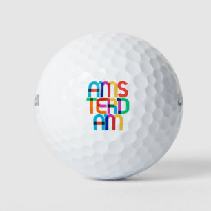 Amsterdam Nederland Pop Art Letters Golfballen