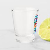 Amsterdam Nederland Pop Art Letters Shot Glas (Links)