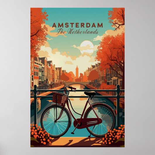 Amsterdam, Nederland Poster (Voorkant)