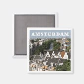 Amsterdam Nederland Reizen Koelkast Magnet Magneet (Voorkant / Achterkant)