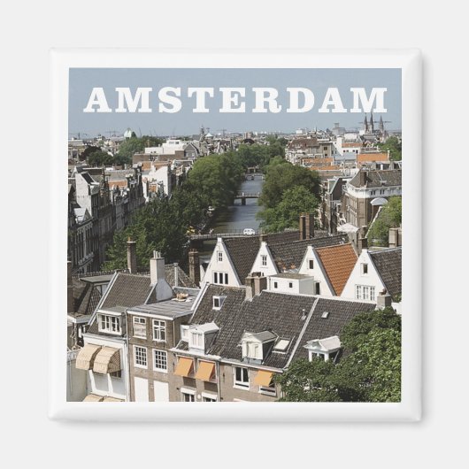 Amsterdam Nederland Reizen Koelkast Magnet Magneet (Voorkant)