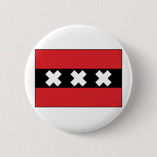 Amsterdam, Nederland Ronde Button 5,7 Cm