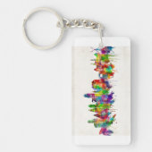 Amsterdam Nederland Skyline Sleutelhanger (Voorkant)