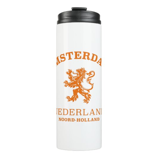 AMSTERDAM Nederland Thermosbeker (Voorkant)