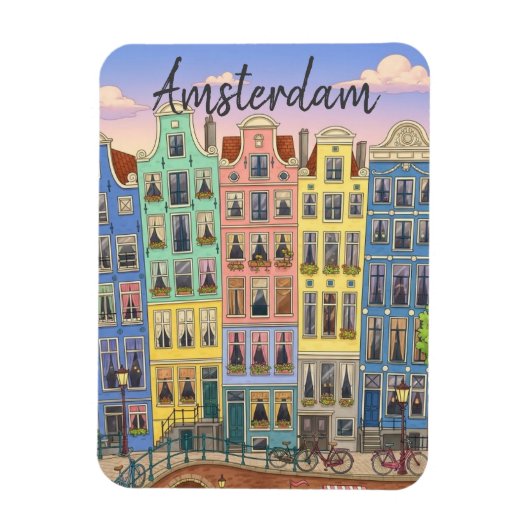 Amsterdam Netherlands Magneet (Verticaal)