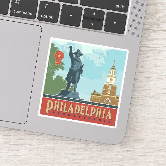 Amsterdam, PA | Independence Hall Sticker (Detail)