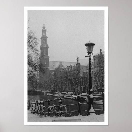 Amsterdam poster kanaal Prinsengracht (Voorkant)